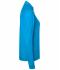 Damen Ladies' Sports Shirt Half-Zip Bright-blue 8598
