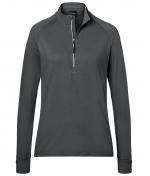 Damen Ladies' Sports Shirt Half-Zip Carbon 8598