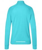 Damen Ladies' Sports Shirt Half-Zip Turquoise 8598