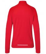 Damen Ladies' Sports Shirt Half-Zip Red 8598