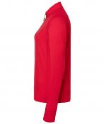 Damen Ladies' Sports Shirt Half-Zip Red 8598