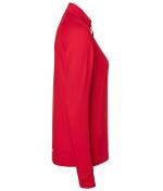 Damen Ladies' Sports Shirt Half-Zip Red 8598