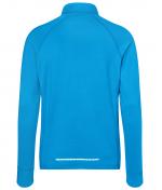Herren Men's Sports Shirt Half-Zip Bright-blue 8599