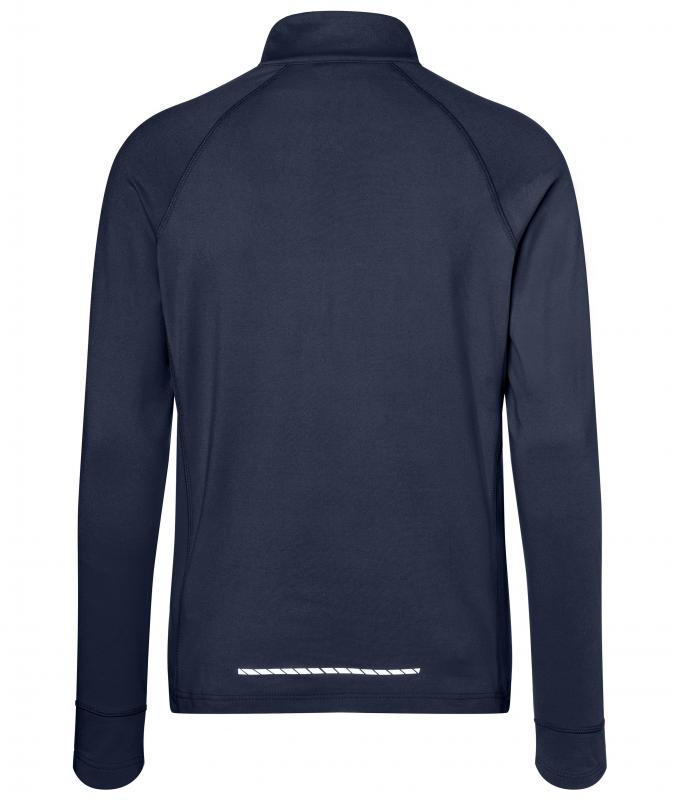Herren Men's Sports Shirt Half-Zip Navy 8599
