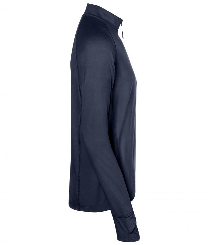 Herren Men's Sports Shirt Half-Zip Navy 8599