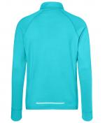 Herren Men's Sports Shirt Half-Zip Turquoise 8599