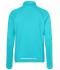 Herren Men's Sports Shirt Half-Zip Turquoise 8599