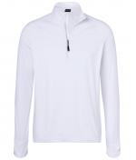 Herren Men's Sports Shirt Half-Zip White 8599