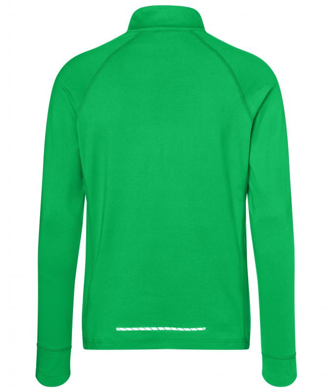 Herren Men's Sports Shirt Half-Zip Fern-green 8599