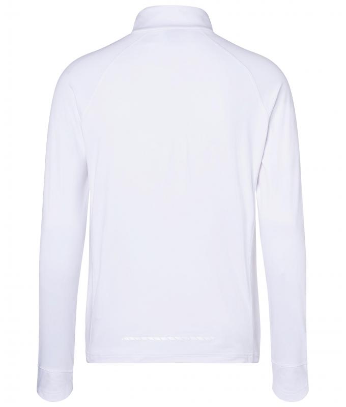 Herren Men's Sports Shirt Half-Zip White 8599