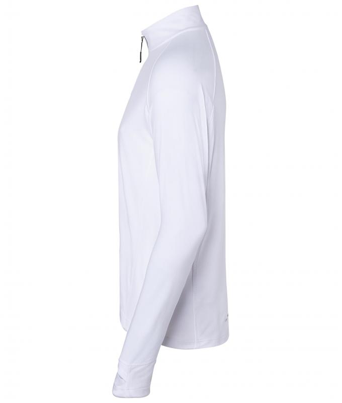 Herren Men's Sports Shirt Half-Zip White 8599