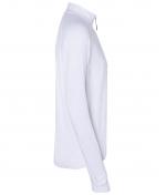 Herren Men's Sports Shirt Half-Zip White 8599