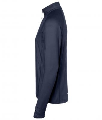Heren Men's Sports Shirt Halfzip Navy 8599