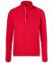 Heren Men's Sports Shirt Halfzip Rood 8599