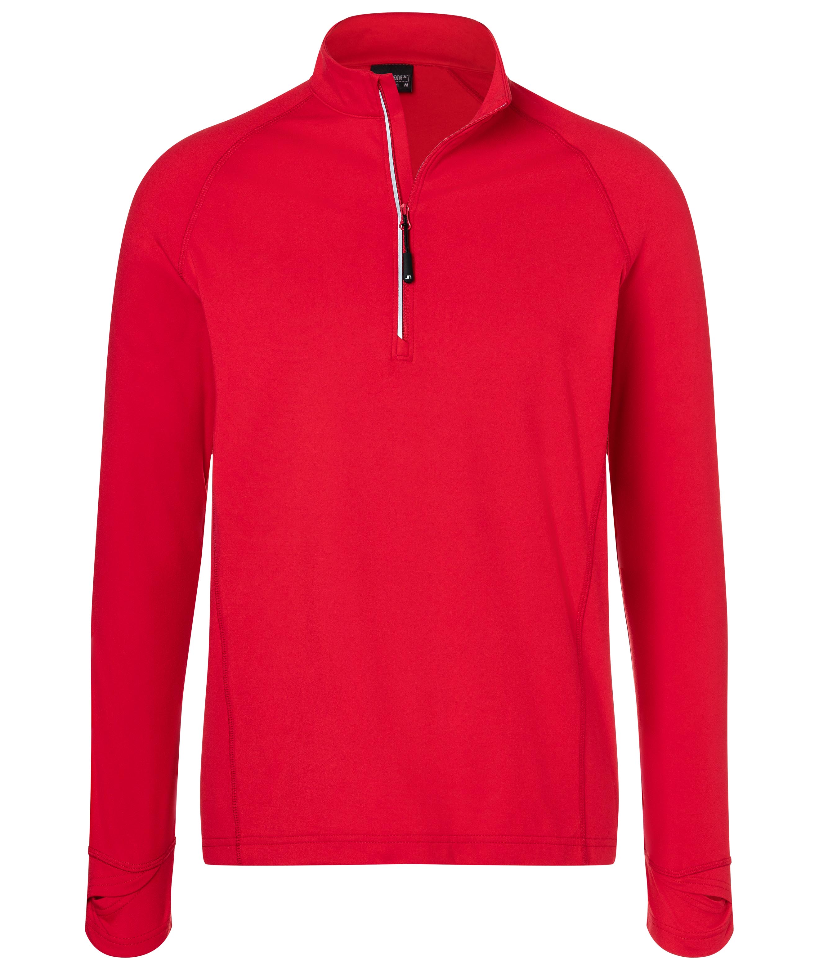 Men Men's Sports Shirt Halfzip RedDaiber