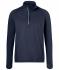 Men Men's Sports Shirt Halfzip Navy 8599