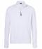 Men Men's Sports Shirt Halfzip White 8599
