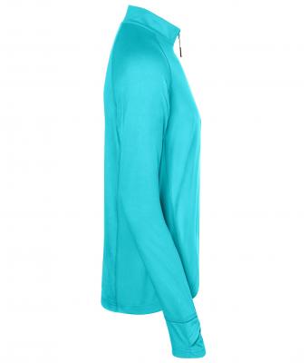 Homme T-shirt sport homme demi-zip Turquoise 8599