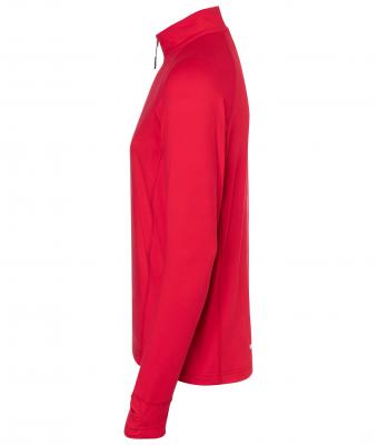Homme T-shirt sport homme demi-zip Rouge 8599