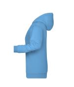 Femme Sweat-shirt à capuche promo femme Bleu-ciel 8627