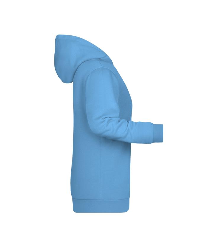 Femme Sweat-shirt à capuche promo femme Bleu-ciel 8627