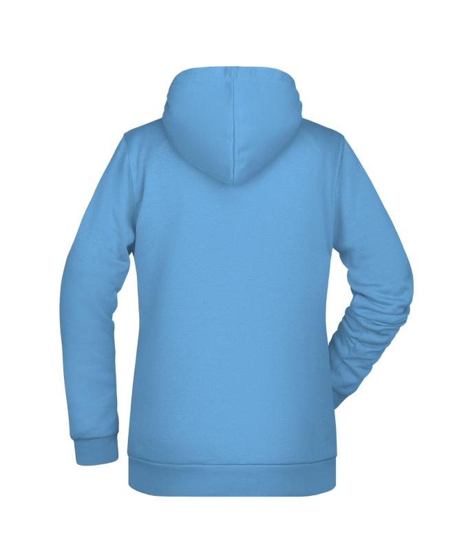 Femme Sweat-shirt à capuche promo femme Bleu-ciel 8627