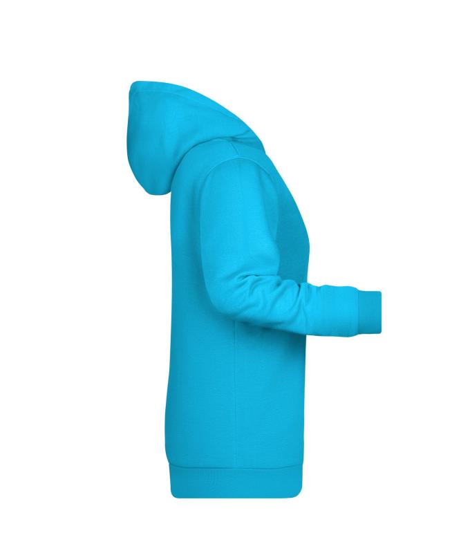 Femme Sweat-shirt à capuche promo femme Turquoise 8627