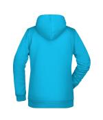 Femme Sweat-shirt à capuche promo femme Turquoise 8627
