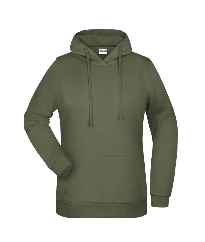 Femme Sweat-shirt à capuche promo femme Olive 8627