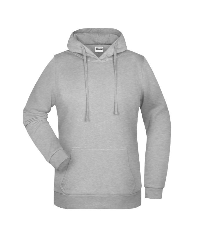 Femme Sweat-shirt à capuche promo femme Gris-chiné 8627