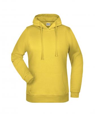 Femme Sweat-shirt à capuche promo femme Jaune 8627