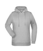 Femme Sweat-shirt à capuche promo femme Gris-chiné 8627