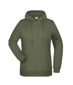 Femme Sweat-shirt à capuche promo femme Olive 8627