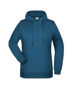 Femme Sweat-shirt à capuche promo femme Pétrole 8627