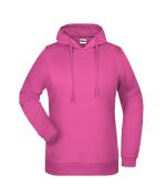 Femme Sweat-shirt à capuche promo femme Rose-vif 8627