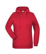 Femme Sweat-shirt à capuche promo femme Rouge 8627