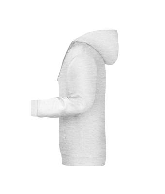 Homme Sweat-shirt à capuche promo homme Gris chiné clair 8628