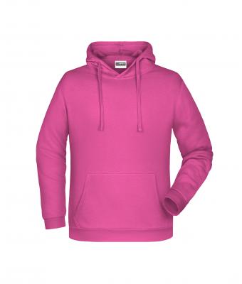 Homme Sweat-shirt à capuche promo homme Rose-vif 8628