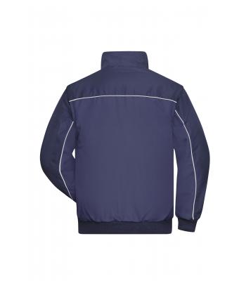 Unisexe Veste de travail bicolore manches amovibles Marine/marine 7544
