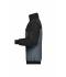 Unisexe Veste de travail bicolore manches amovibles Carbone/noir 7544