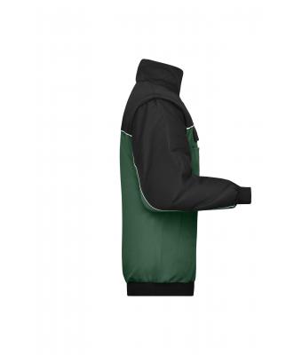 Unisex Workwear Jacket Donkergroen/zwart 7544