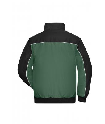 Unisex Workwear Jacket Donkergroen/zwart 7544