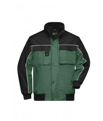 Unisex Workwear Jacket Donkergroen/zwart 7544