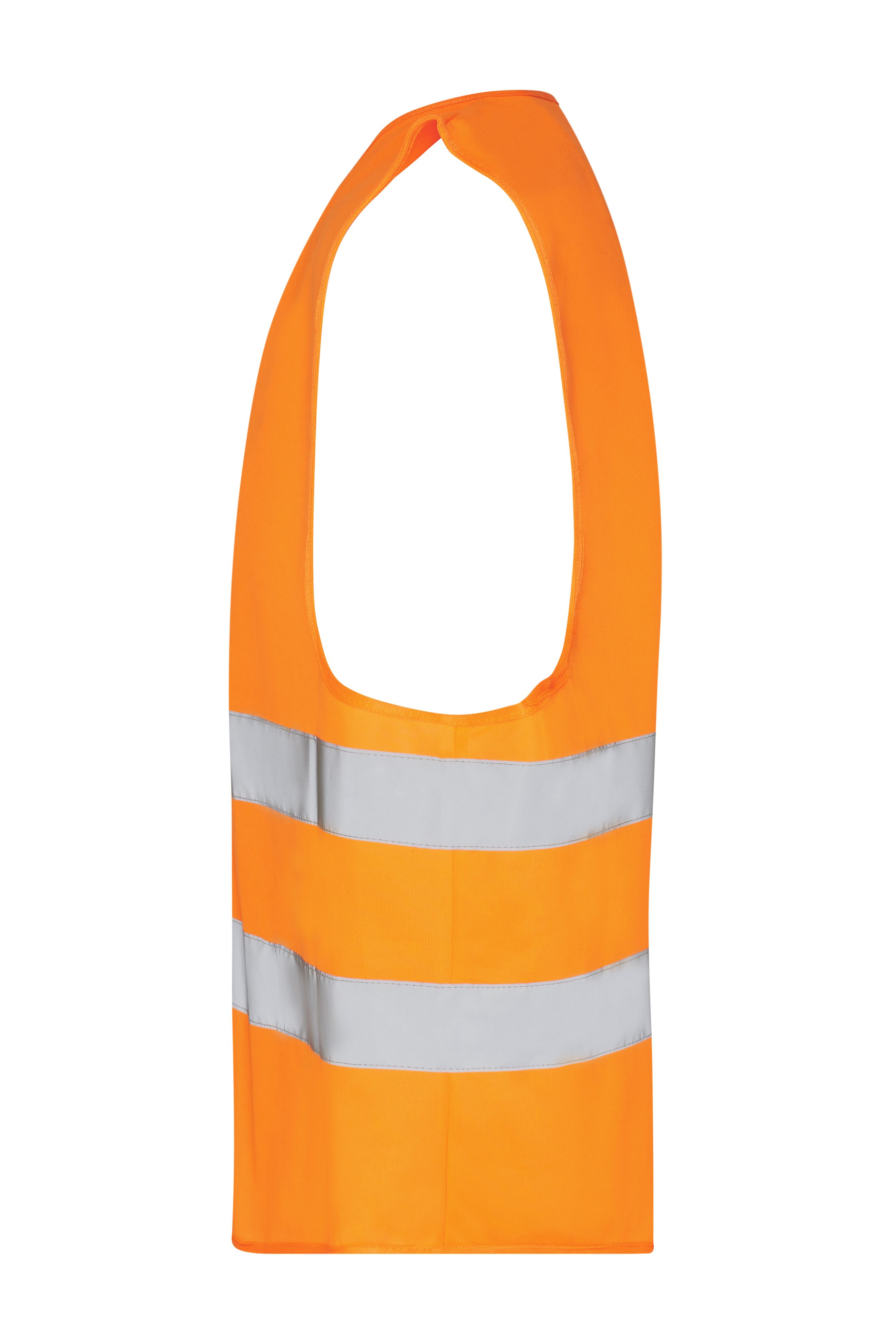 6 Gilets De Sécurité Fluorescents Orange - Bandes Réfléchissantes 360° - Taille Universelle Pour Cyclistes, Ouvriers, Policiers