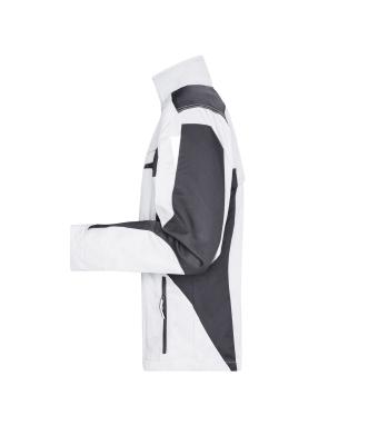 Unisexe Veste de travail - STRONG - Blanc/carbone 8066