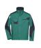 Unisexe Veste de travail - STRONG - Vert-foncé/noir 8066