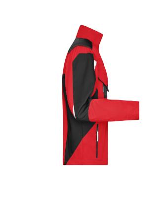 Unisexe Veste de travail - STRONG - Rouge/noir 8066