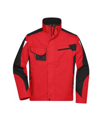 Unisexe Veste de travail - STRONG - Rouge/noir 8066