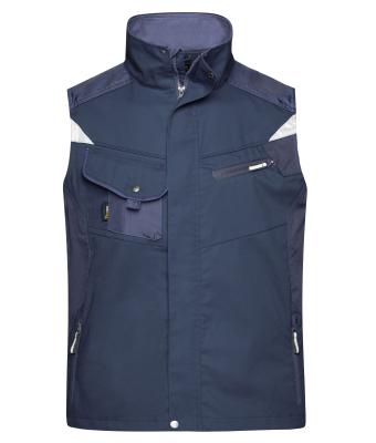 Unisexe Veste de travail sans manches - STRONG - Marine/marine 8067