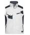 Unisexe Veste de travail sans manches - STRONG - Blanc/carbone 8067